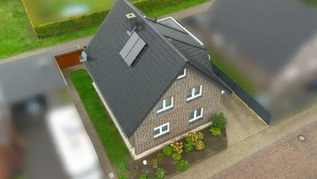 Sehr gepflegtes Energiesparhaus in Toplage von Senden - Drohnenaufnahme